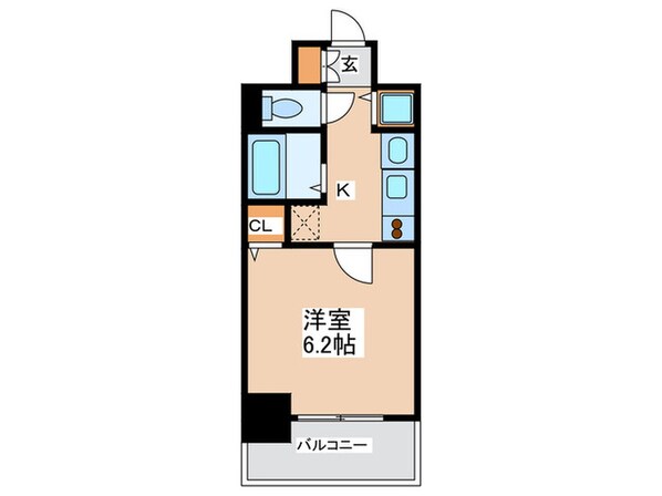 プレサンス難波幸町(804)の物件間取画像